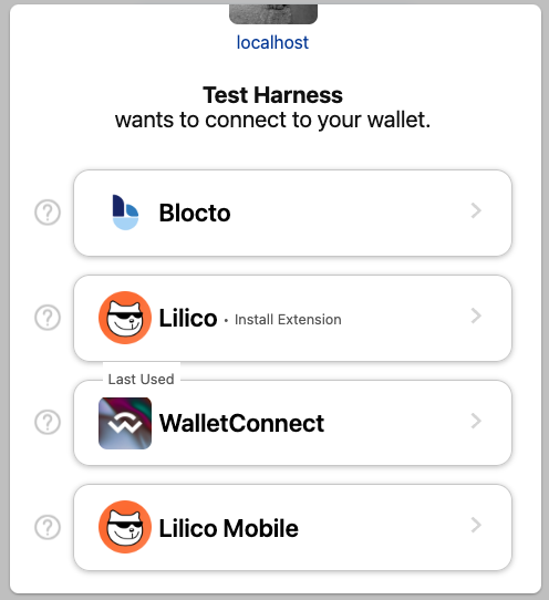 Wallet Discovery UI